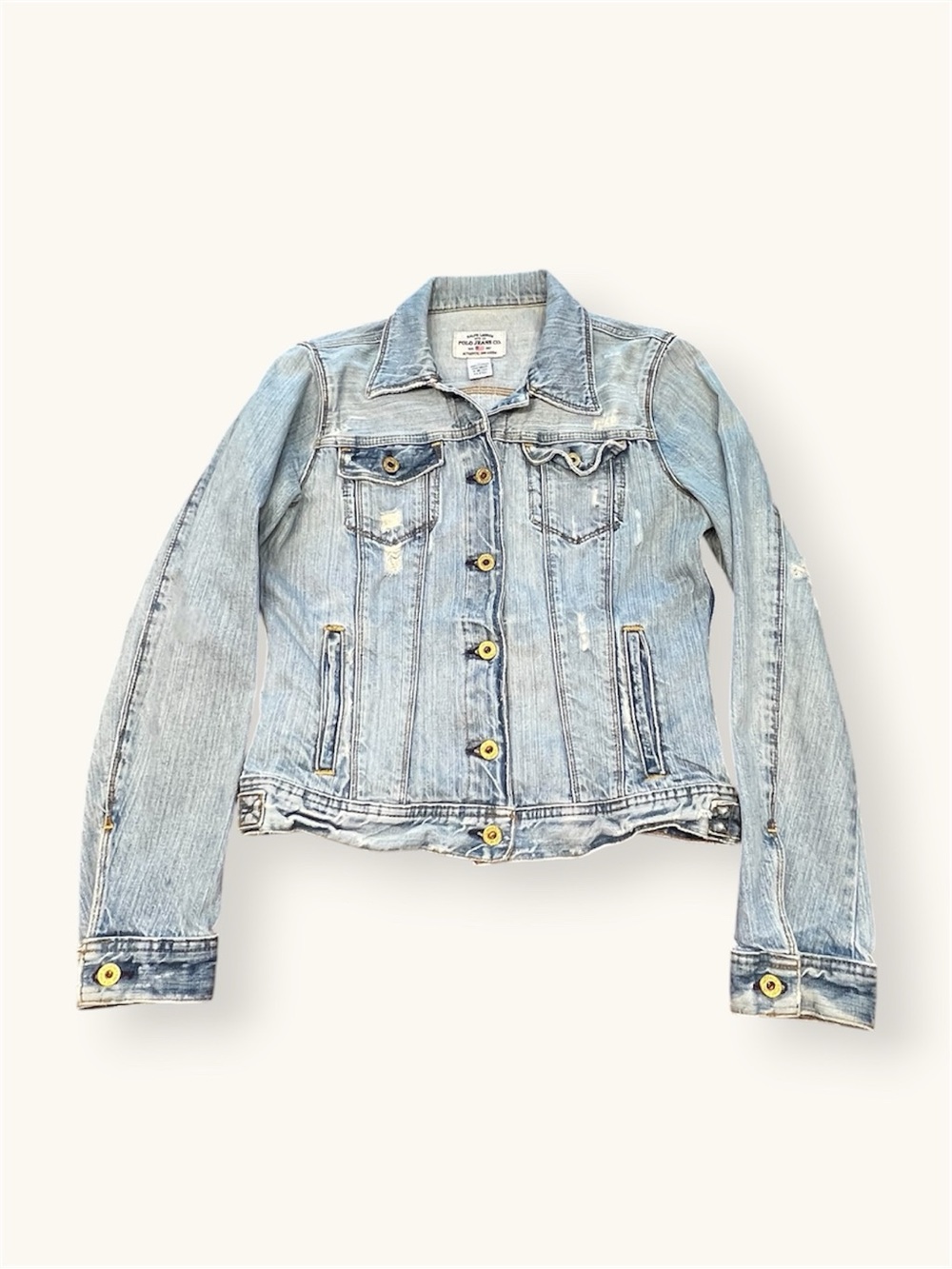 Vintage Ralph Lauren Polo | Lydia Denim Jean Jacket | Button Down | Cotton